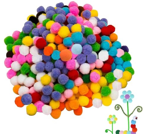 1000 PCS Pom Poms Craft, Mini Pom Poms for Crafting, Small Pom Poms, Mini Pompoms, for DIY Creative Crafts Decorations Arts Projects