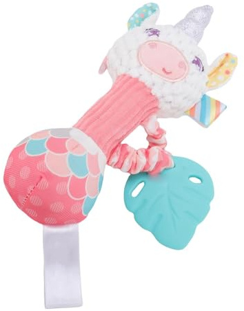 Eleage Baby Rattle Toy Mjuk Plysch för Sensorisk Inlärning och Barnsjukdomar för Spädbarn 0-1 år Gamla - 1 Enhet (Typ 2)