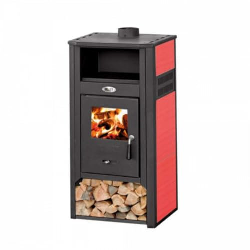 STUFA A LEGNA KATIA 9-10 KW Rossa