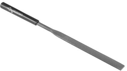 CoCud Lime Plate à Aiguille Plate, Taille de Tige de 0,2, Longueur Totale de 7, Limes en Acier avec Poignée Antidérapante - (Applications : pour les Ateliers)