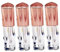 WOFASHPURET 4 Stück Lipgloss Rohre, Lippenstift Hülsen Leer, Transparent Lipgloss Behälter, Lippenbalsam-Tuben Füllung Container für Lippenstift Proben DIY