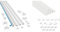 D-Line 2010KIT001 Micro+ Kabelkanal Selbstklebender & 20x10mm Kabelkanal zur Kabelführung, Kabelleiste - 20mm (B) x 10mm (H) - 10x 40cm Länge (4 Meter) - Weiß