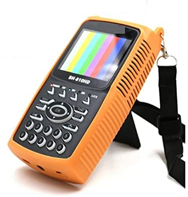 TV Signal Strength Meter, SH-810HD 3.5 Inch LCD Screen DVB-S2 DVB-T2 Combo Digital Signal Finder Support CCTV 8PSK 16APSK Satfinder Meter 810HD,Camping Essentials(with CCTV)