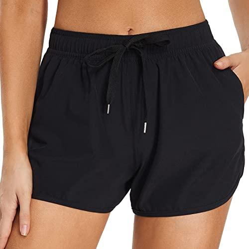 Pantalones Cortos de Natación Pantalones Cortos de Nadar Mujer Deportes Acuáticos Shorts de Protección UV para Playa Verano Tiempo Libre Gimnasio Yoga Short Baño Mujer