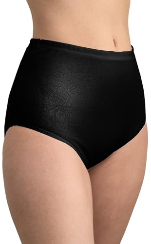 BeMyco Set 6 Mutande Donna Cotone Vita Alta | Slip Culotte 100% Cotone Puro Antiallergiche Anche Taglie Forti | Intimo Donna Bianco/Nero | Made in Italy (IT, Testo, 3XL, Plus, Regular, Nero)