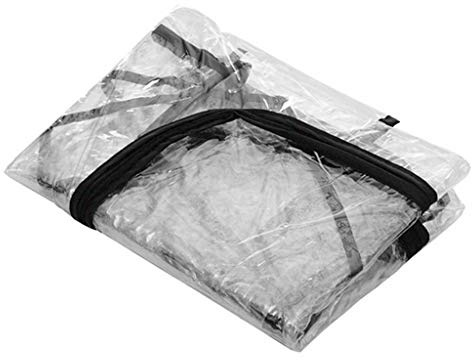 LTLJX Habillage Pluie pour Poussette Chien Pliable Housse Transparent Protection Contre Pluie et Vent,F
