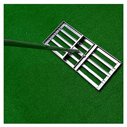 XXAHGSK Rasen Rechen Rasenrechen Golf Garden Grass Level Rasen Rechen, 4.5FT Lawn Leveling Rake, Hochleistungs-Edelstahl-Hochleistungs-Rasen-Push-Level-Tool Golfausrüstung