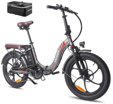 Fafrees Official Electric Bike, 20″ Folding City E-Bike 250W, 120-150KM Range, 36V 18Ah Battery, 25KM/H, 7 Speed, F20 Pro Electric Bicycle Adults for City Riding, UK Legal