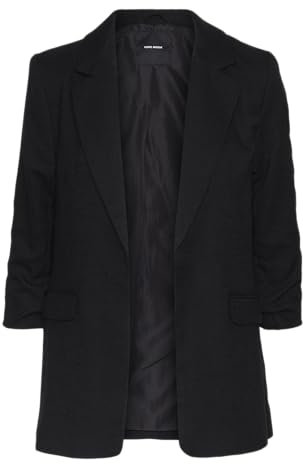 VERO MODA Vmfrida Ls Regular Blazer Noos, Noir, 40 Femme