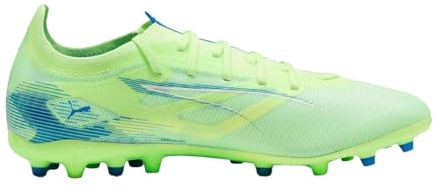 PUMA Unisex Ultra 5 Match Multi-Ground Football Boots, Fizzy Apple-PUMA White-Bluemazing, 5.5 UK