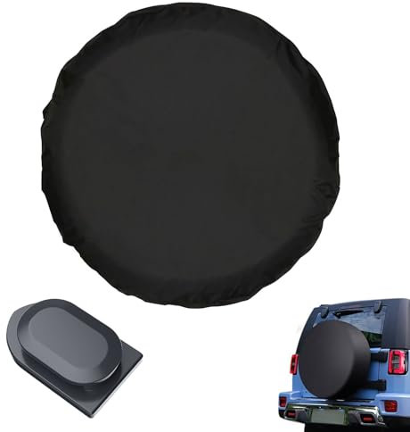 Reserveradabdeckung, Ersatzradabdeckung, Reifenabdeckungen, Reifentaschen, Reserverad Tasche, Wasserdicht Staubdichter Schutz für Jeep, Anhänger, RV, SUV, LKW und Mehr, Durchmesser 66 cm