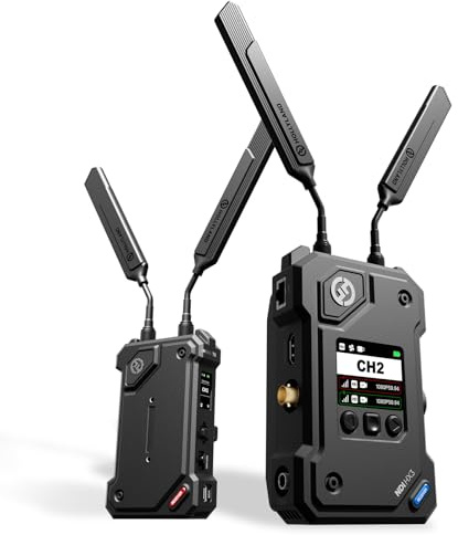 Hollyland Cosmo C2 Wireless HDMI SDI Transmitter and Receiver, 1000m Range 33ms Latency 1080p60 5G Seamless Frequency Hopping, Embedded NDI UVC RTMP Live Stream, Support Up to 2 Transmitters (1TX+1RX)