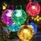 Solar Lichterkette Aussen, 8M 30LED Lichterkette Außen Solar IP65 Wasserdicht, 8 Modi Kristall Kugeln, Solarlichterkette Outdoor für Balkon, Garten, Terrasse, Hochzeit, Party (RGB)