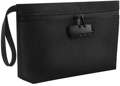 Sac anti-odeurs avec serrure à combinaison, 32 x 19cm, doublure en carbone