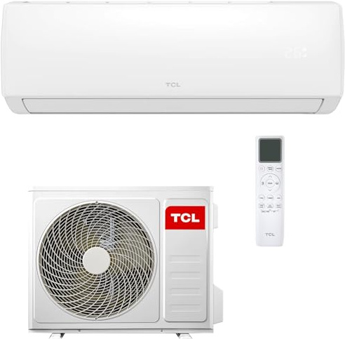 TCL Split Klimaanlage 12000BTU Elite XA73 für Räume bis zu 45m² mit Eco und Turbomodus, 4-Wege-Luftstrom, Kühlen, Heizen, Entfeuchten