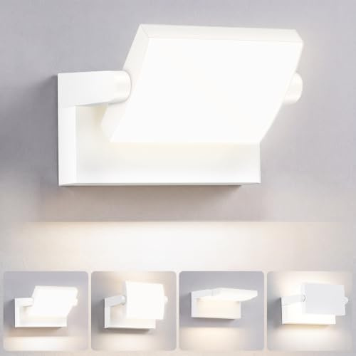 GXXG 40W Applique da Esterno 4000LM Bianco Lampada da Parete Esterno Angolo regolabile Faretto,Applique Interno 4000K Bianco Naturale,108LEDS,IP65 Impermeabile