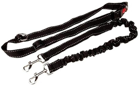 VERDANVERSE Adjustable Waist Belt Dog Lead with Comfortable Grip and Quick Release Nylon Hands Free Leash for Jogging and Hiking with Dogs Lightweight 215g
