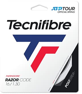 Tecnifibre Unisex_Adult Razor Code White 1.30 Tennis String