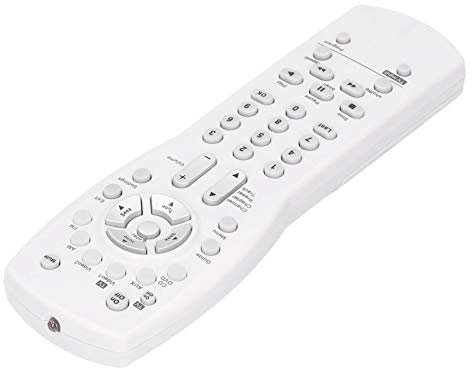 Dioche Telecommande, Blanc Telecommande pour Magnétoscope, ABS Contrôleur de Système Media Center TV/DVD/Magnétoscope/AUX/Audio/Vidéo pour Série AV 3‑2‑1