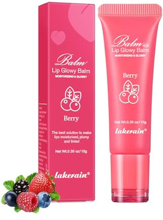 Baume à lèvres brillant - Baume à lèvres hydratant aux baies - Finition brillante - Masque de sommeil pour les lèvres sèches et desséchées - Hydratation instantanée - Éclaircissement des lèvres -