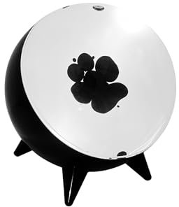 Ferrofluid Lámpara sensible al sonido, ferrofluido bailando con ritmo de música, simbiont en una botella, perfecta para juegos, escritorio y decoración ambiental con luces coloridas (negro)