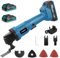 Yofidra Cordless Oscillating Multi Tool, 4°Oscillation Angle, 15000RPM Multi-Function Tool with 6 Variable Speed Control, with 2 x 2.0Ah Batteries & Charger, for Cutting, Sanding, Scraping