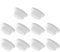 CULEO Tapones de desagüe,10 piezas de tapa de sellado de silicona para desbordamiento de lavabo, tapón redondo de salida de agua llena para mueble de baño