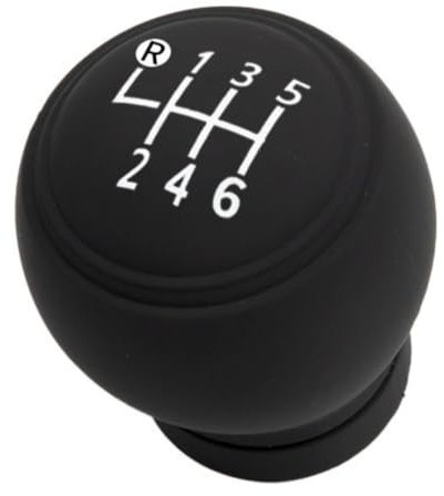 CUEMOON Copri Pomello Cambio Auto, Copri Pomello Cambio Auto 6 Marce, Nero in gomma elastico custodia antiscivolo universale cover impermeabile, per automobile furgone camion quad