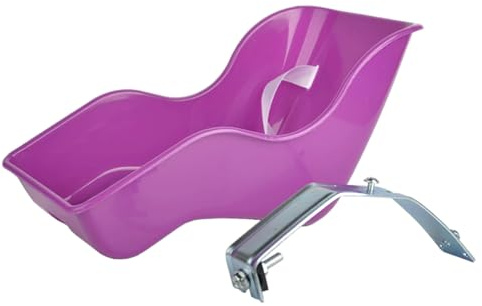 NIDONE Seggiolino per Bici per Bambole, seggiolino per Bici per Bambole in plastica Leggera Accessorio Pratico di Fissaggio alla Moda per Passeggino per Scooter per Ragazze, Viola