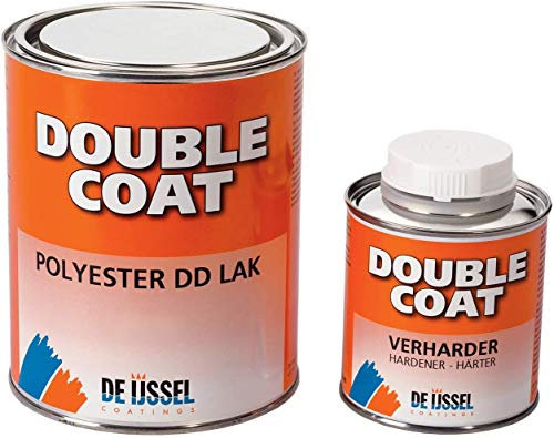 De IJssel 2K Bootslack Double Coat | 27 Farben | 1kg Set | 2K Lack Yachtlack Decklack für Holz Gfk Epoxid Polyester ABS Stahl Aluminium (RAL 9010 Reinweiß)
