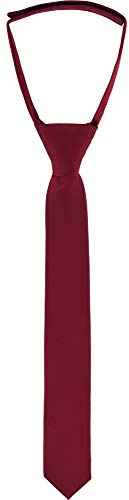 Ladeheid Corbata Unisexo Niños KJ (31cm x 4cm, Borgoña)