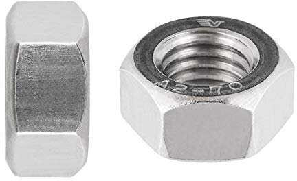 Sechskantmuttern M8 (standard Ausführung) DIN 934 ISO 4032 Edelstahlmuttern Schraubenmuttern A2 V2A rostfrei M8 20 Stück