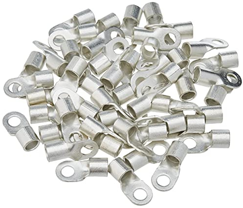 ERKO 100 stycken professionella, oisolerade ringkabelskor för M8-skruvar och trådstorlek på 35 mm2, tillverkade enligt standard DIN 46234.