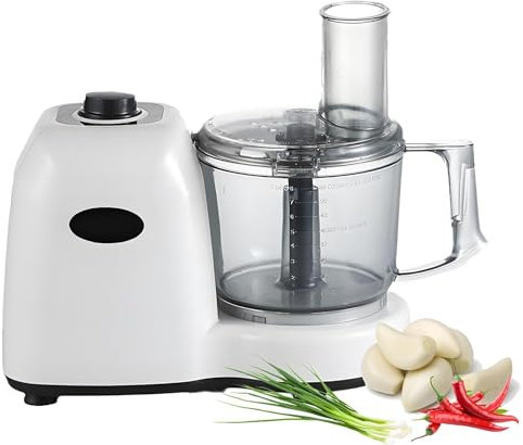 Macchina di Peel, Chopper Aglio Elettrico, Robot da Cucina per La Casa A 600 W, Piastra di Taglierina Multifunzionale, 2 Marce Regolabili, Pelapatrice di Aglio Commerciale, Slicer, Frantoio