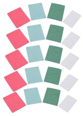 FRCOLOR 20hojas Herramientas de Manicura Limas Lija para Uñas Código de Colores Pulir Uñas Kit de Manicura