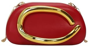 Elegant aftonkoppling av PU-läder damer clutch metalldekorationer brudväska elegant handväska clutch för flickor axelväskor liten väska för bröllop födelsedagsfest