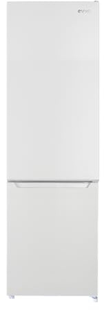 EVVO Frigorífico Combi F51, 262L (187L + 75L), 176 cm, Clase E, 39 dB, Iluminación LED, 4 Estrellas Congelador, Balda Cristal, Bajo Consumo, Blanco