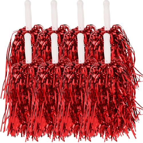 Milisten Pompons Cheerleading 24 Pièces, Accessoires à Main pour Événements Sportifs et Entraînements de Gymnastique, Adaptés aux Équipes Scolaires et Adultes
