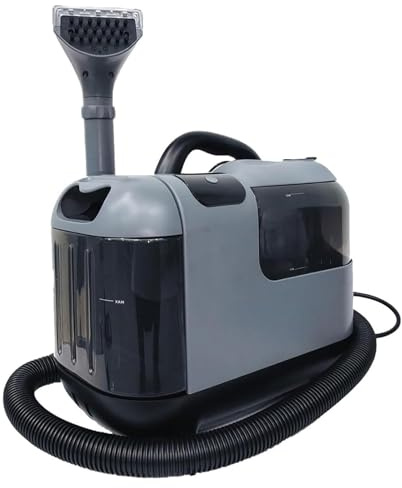 Nettoyeur Détacheur Shampouineuse Canape 13000Pa Vapeur 60-70℃ 4m Câble d’Alimentation, avec Tissu de Brosse, pour Canapés/Mobilier/Sièges de Voiture, Locataires 220V-Grey
