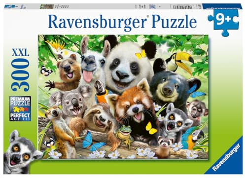Ravensburger Wildlife Selfie 300 Piece Jigsaw Puzzle for Kids Age 9 Years and Up - Extra Large Pieces