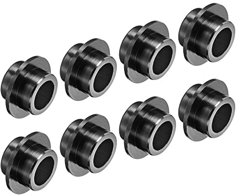 PATIKIL Inline ASSE Boccola Spaziatori, 8pz Cuscinetto Spaziatori Ruota Centro Alluminio per Pattini Rotelle, Nero
