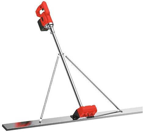 RèGle Nivellement Ciment Chape éLectrique Kit vibratoire pour Chape à béton Kit vibratoire pour Chape à béton électrique, Outil de Finition du béton, Planche de 4,95 Pieds, règle de