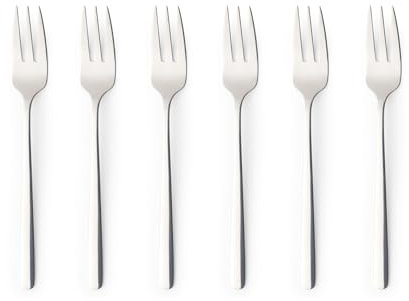 Set di 6 Forchette da Dessert Russell Hobbs – Vienna, 18/0 Acciaio Inox Forchette per Torta, Altezza 16,5cm, Lucidate a Specchio, Lavabili in Lavastoviglie