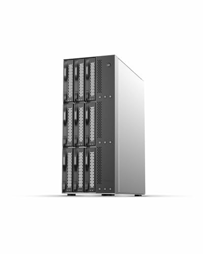 TERRAMASTER D9-320 Externt Hårddiskkabinett - 9 Fack Hårddiskhölje USB 3.2 Gen2 10 Gbps Typ-C Hårddisklagring Hårddiskenhet med Oberoende Strömbrytare per Fack, Hot Swappable, Plug and Play (Disklös)