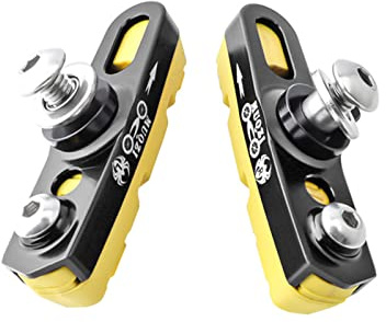 HUAJINGKEJI Pastiglie freno bici Scarpe in lega di alluminio Silenziose Bicicletta Pieghevole Estendere Adattatore Pratico Accessori da Ciclismo Scarpe Set Bike Pad Pieghevole Estendere Adattatore