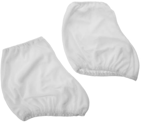 CIYODO Copriscarpe per Pattini da Ghiaccio Unisex in Velluto Bianco Protezione Elastica AntiGraffio Lavabile per Pattinaggio Artistico e Roller Skating