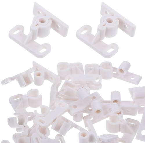 COHEALI 12 Pestillos de Bola de Plástico para Puerta de Armario, Cierre de Tensión para Muebles, Pack 12 Unidades, Seguros para Uso Infantil, Compatibles Puertas Interiores, Accesorios