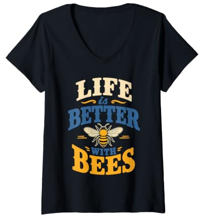 Women's Beekeeper Save The Bees V-Neck T-Shirt