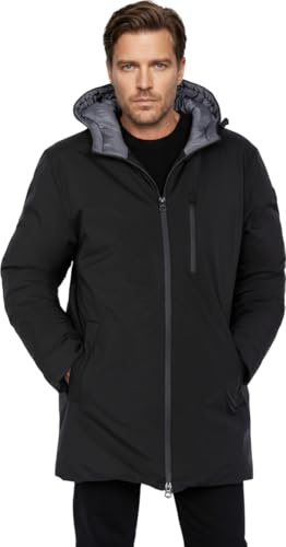 Schott NYC Homme Fargo2 DOUDOUNE ZIPPEE SOUDEE, Noir, L EU