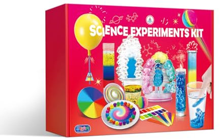 UNGLINGA 40+ Experimente für Kinder, Experiment Geschenke Jungen Mädchen Chemiebaukasten Experimentierkasten Labor Kindern Kreativ Geschenkideen Spielzeug